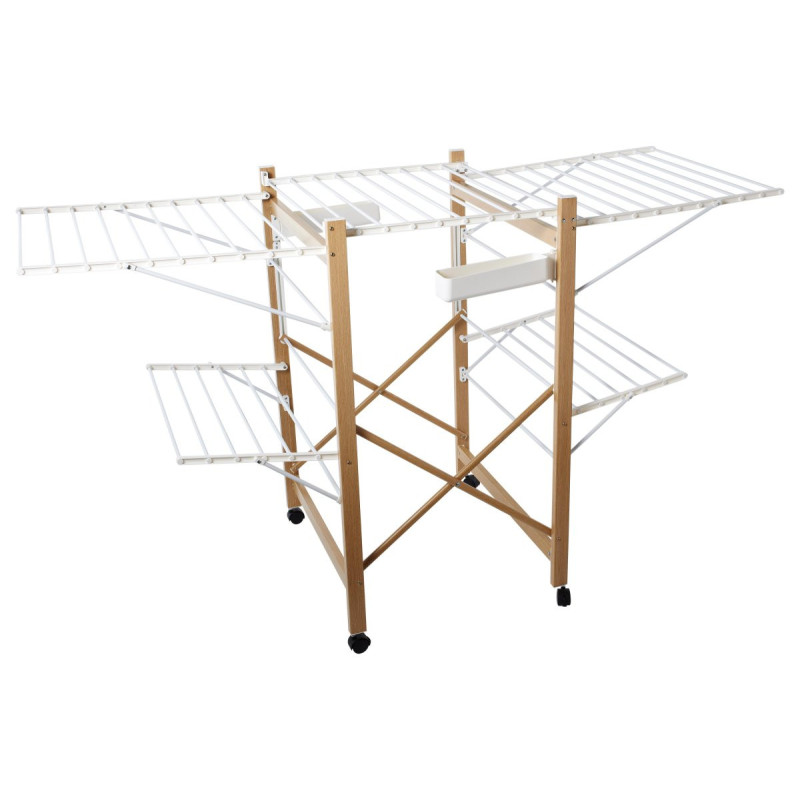 Set di 3 Stendibiancheria Wide 30 Metri Stenditura Compatti