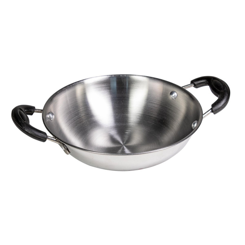 Set di 6 Tegami 22 cm 2 Manici Inox Pratici e Resistenti