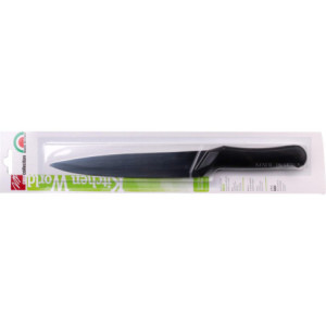 Zoom Set di 6 Coltelli Cucina Kitchen World Manico Nero 20 Cm