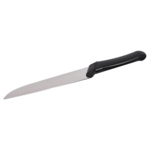 Set di 6 Coltelli Santoku Kitchen World Manico Nero 18 Cm