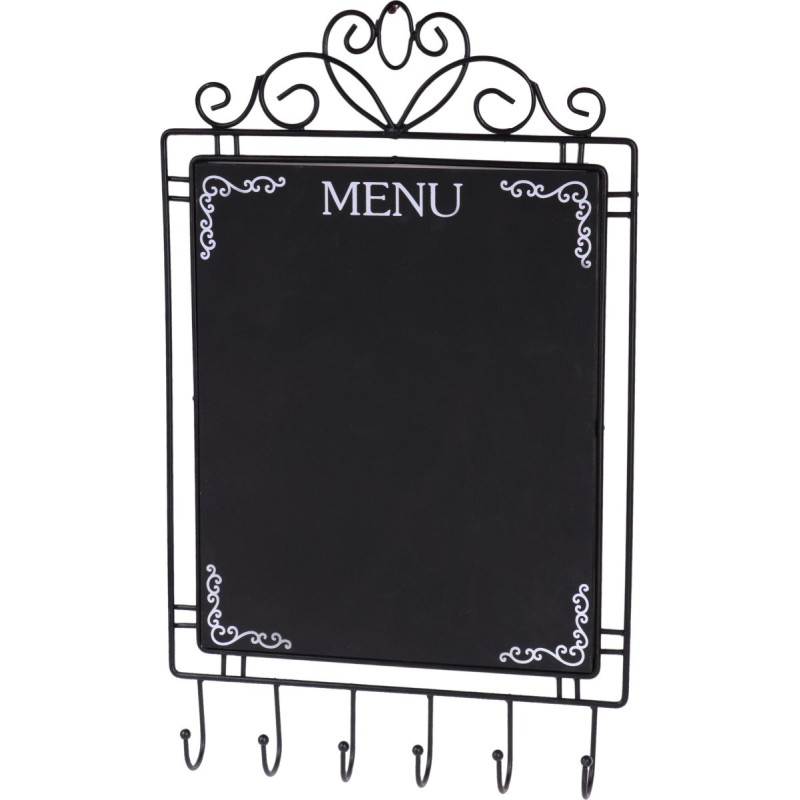 Set di 2 Lavagne Menu 32x53 cm Ardesia con Cornice Legno