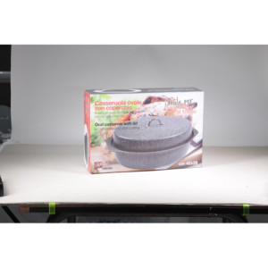 Zoom Set di 4 Casseruole Ovale Carbon Steel 40x28x15 Cm