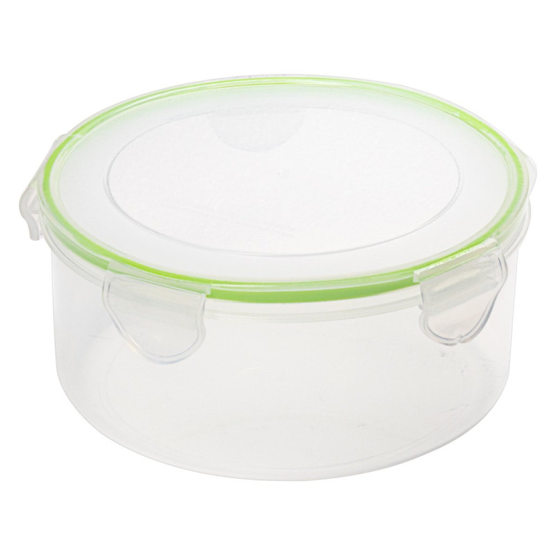 Set di 6 Contenitori Tondi Plastica 21,7 cm 2,3 Lt Pratici e Sicuri