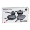 Set di 2 Batterie 7 Pezzi Cosmos Alluminio Stampato Cucina