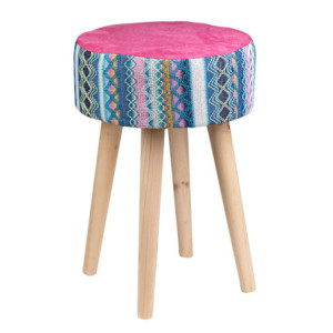 Set di 4 Sgabelli Mumbai Fucsia 36x36x45h