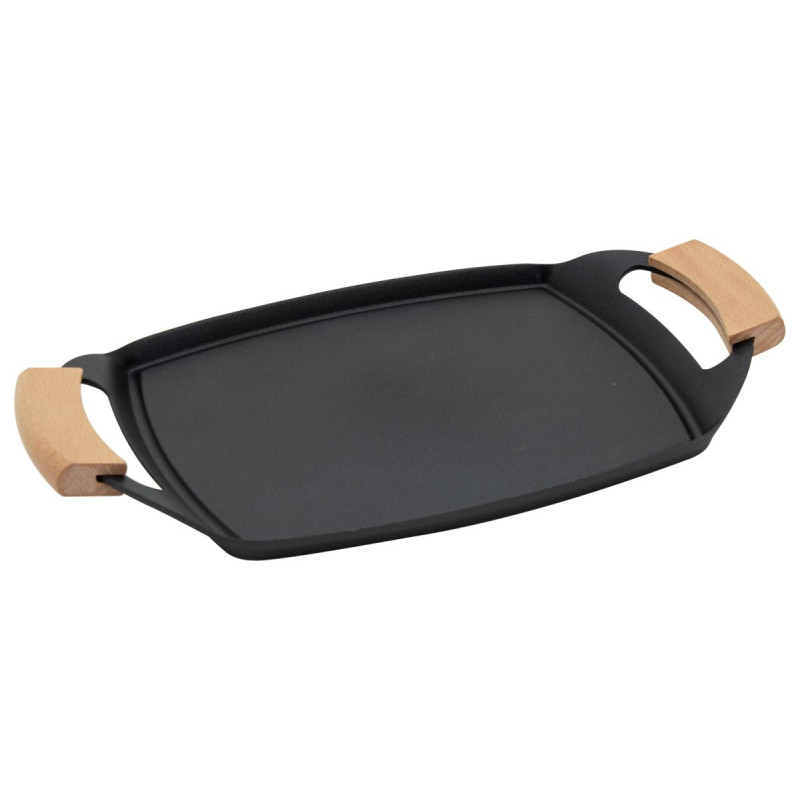 Set di 6 Bistecchiere Ovali 36x22 cm Alluminio Pressofuso