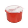 Set di 6 Cuoci Riso Microonde 2,8 Lt Rosso Pratici e Veloci