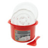 Set di 6 Cuoci Riso Microonde 2,8 Lt Rosso Pratici e Veloci