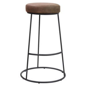 Set di 2 Sgabelli Bar Oklahoma Marrone