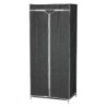 Set di 5 Armadi in Tessuto TNT con Ripiano 70x45x160 cm Grigio
