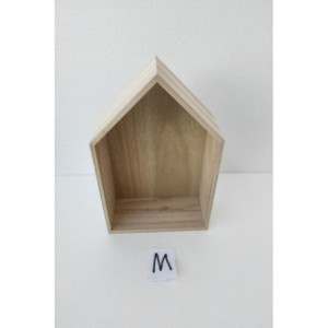 Set di 4 Mensole Casetta M 22,5x9x31 cm Design Moderno