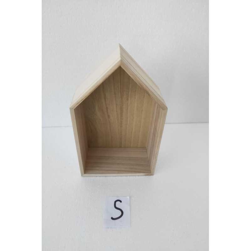 Set di 4 Mensole Casetta S 17,5x8,5x25,5 cm Design Moderno