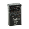 Set di 6 Scatole Latta Rettangolari Decorazione Caffè 9x6x16 cm