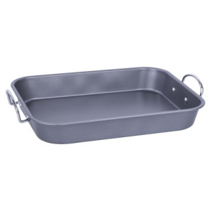 Set di 6 Rostiere Cm 37x28 Manici Acciaio