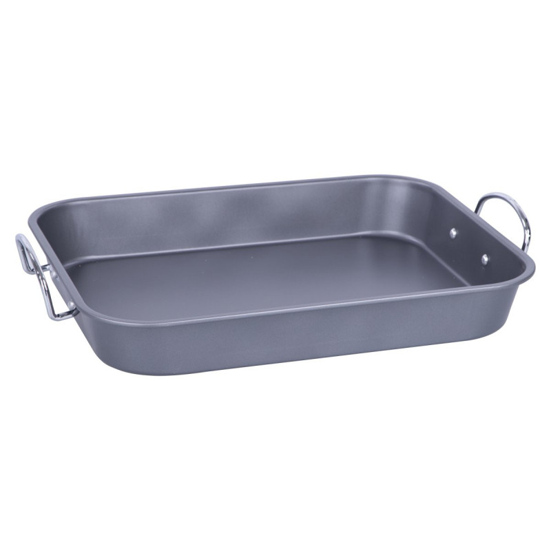 Set di 6 Rostiere 37x28 cm con Manici Acciaio - Cottura Perfetta