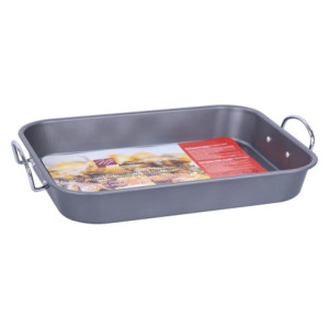 Zoom Set di 6 Rostiere Cm 37x28 Manici Acciaio