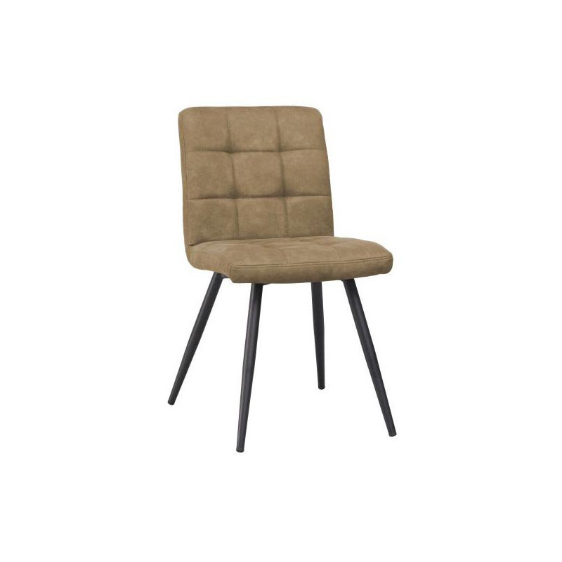 Set di 4 Sedie Megane Marrone Tessuto Tecnico 59x47,5x81 cm