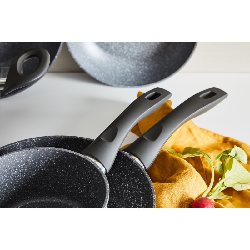 Set di 6 Padelle Silver Rock 22 cm - Antiaderenti Resistenti