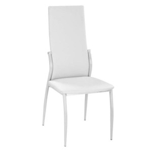 Set di 6 Sedie Melany Bianco Pvc 43,5x41,5x99