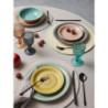 Set 6 confezioni 24 posate Dorset acciaio nero 18/0 cucina elegante