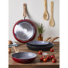 Set 6 confezioni 2 padelle Ortles 24-28cm alluminio forgiato cucina