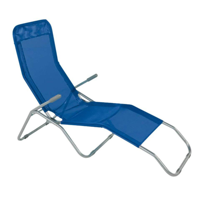 Set 5 Sedie sdraio Royal blu 190x57x99cm relax giardino pieghevoli