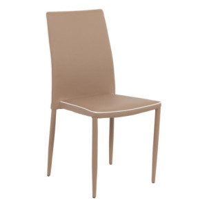 Set di 6 Sedie Nathalie Tortora 41x44x90 Pu