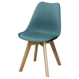 Set di 6 Sedie Lelia Blu Ottanio Pp/pu 48x57x81