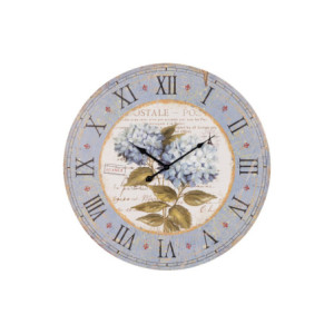 Set di 4 Orologi Da Parete In Mdf Frejus ø58 Cm Azzurro/bianco