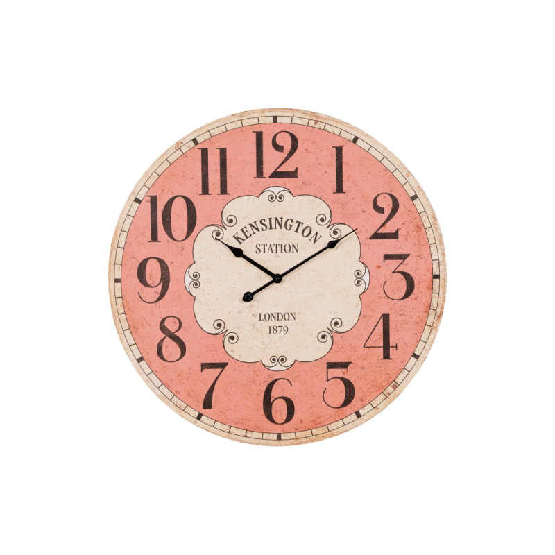Set 4 Orologi da parete MDF Portobello Ø58cm rosa naturale design