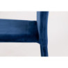 Set 6 Sedie imbottite Connie velluto blu 41x44x90cm moderne eleganti