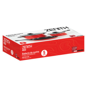 Zoom Set di 4 Batteria 5 Pz Zenith Red In Carbon Steel