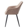 Set di 4 Poltroncine Marriot Marrone 61x57,5x79 - Sedute Design