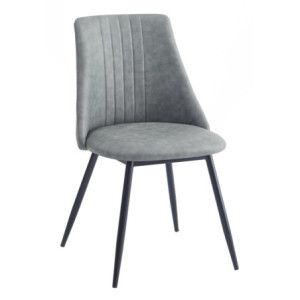 Set di 4 Sedie Leslie Grigio 51x52x82