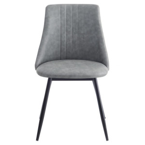 Zoom Set di 4 Sedie Leslie Grigio 51x52x82