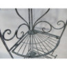 Set 2 Scaffali angolari 3 ripiani Jude metallo grigio anticato 49x36x122