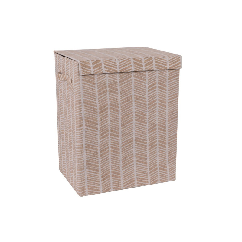 Set 6 Portabiancheria pieghevoli Ximba beige 40x30x50cm con manici