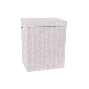 Set di 6 Portabiancheria Rettangolare Pieghevoli Con Manici Ximba 40x30x50 Cm Grigio