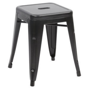 Set di 4 Sgabelli Bar Victoria Small Nero 38x38x45 5