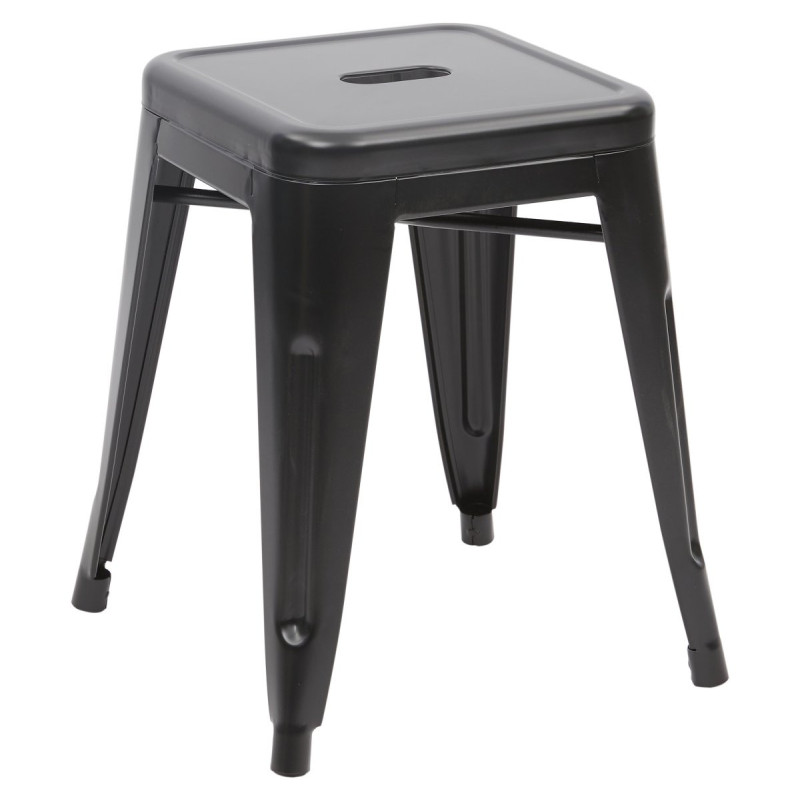 Set di 4 Sgabelli Bar Victoria Small Nero 38x38x45 5