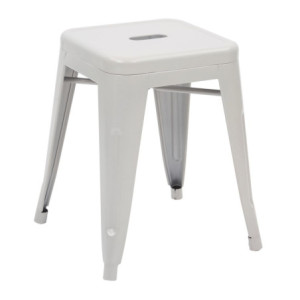 Set di 4 Sgabelli Bar Victoria Small Bianco 38x38x45 5