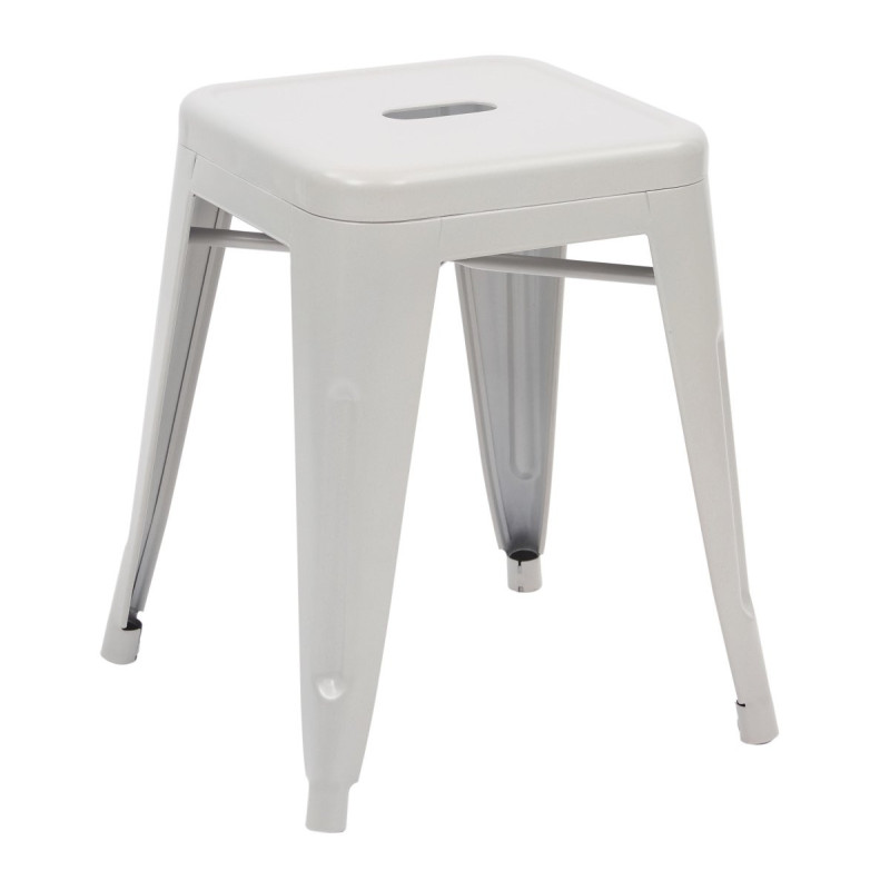 Set 4 Sgabelli Bar Victoria Small 38x38x45,5cm bianchi moderni