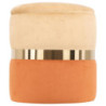 Set 2 Pouf contenitore Jolene 37x37x42cm beige terra di siena