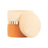 Set 2 Pouf contenitore Jolene 37x37x42cm beige terra di siena
