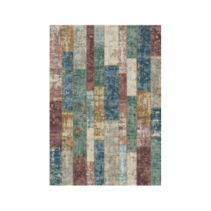 Set di 4 Tappeti In Poliestere Felix 100x150 Cm Multicolor