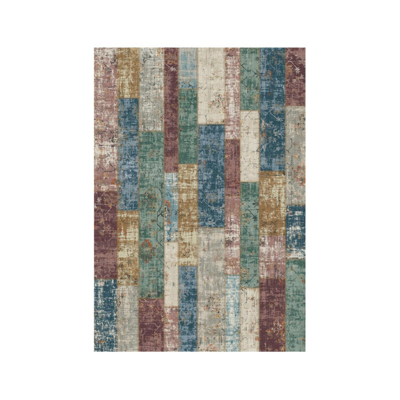 Set di 4 Tappeti Felix 100x150 cm Multicolor in Poliestere