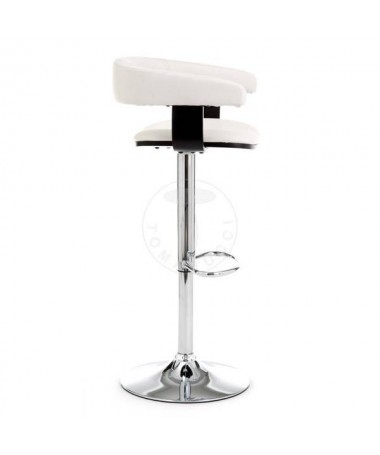 Zoom Sgabello in pelle ecologica Casting White - set da 2 bianco
