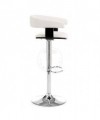 Sgabello in pelle ecologica Casting White - set da 2 bianco