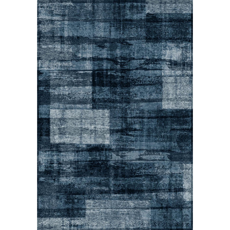 Set 2 Tappeti Nowell 140x200cm blu poliestere comfort casa