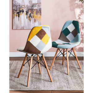 Zoom Set di 4 Tappeti In Poliestere Randall 60x110 Cm Beige